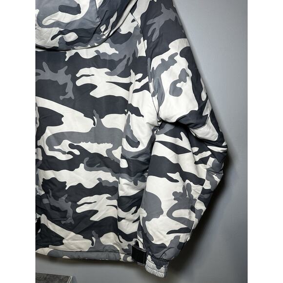 SP Southplay Military Camo Jacket Men’s Small Hooded Puffer Coat Winter Warm - Picture 10 of 12